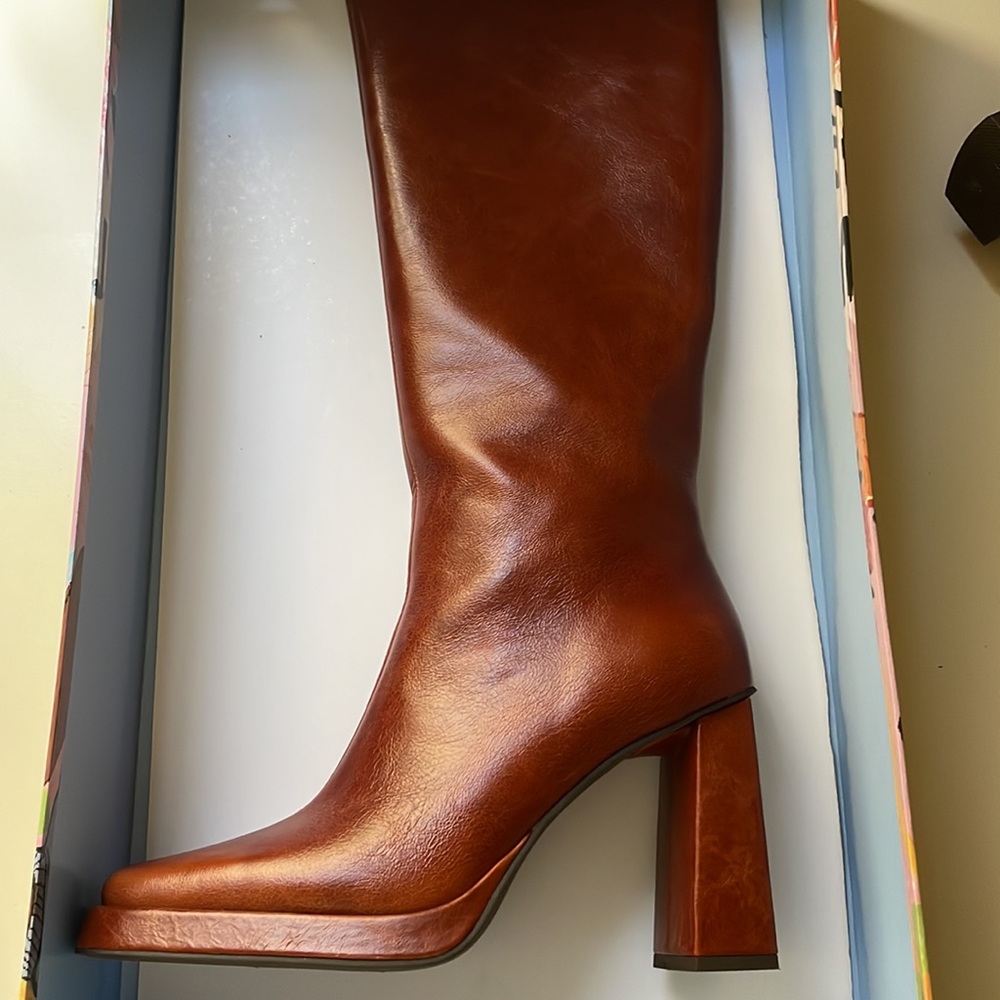 Jeffrey Campbell Brown Leather Boots - Picture 8 of 13